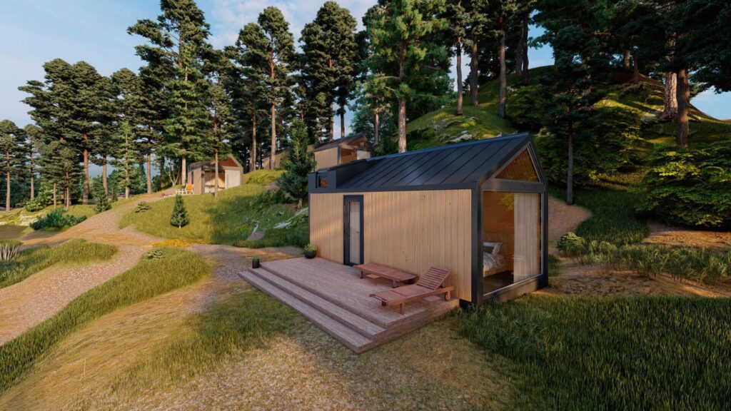 Эко-дом в лесу