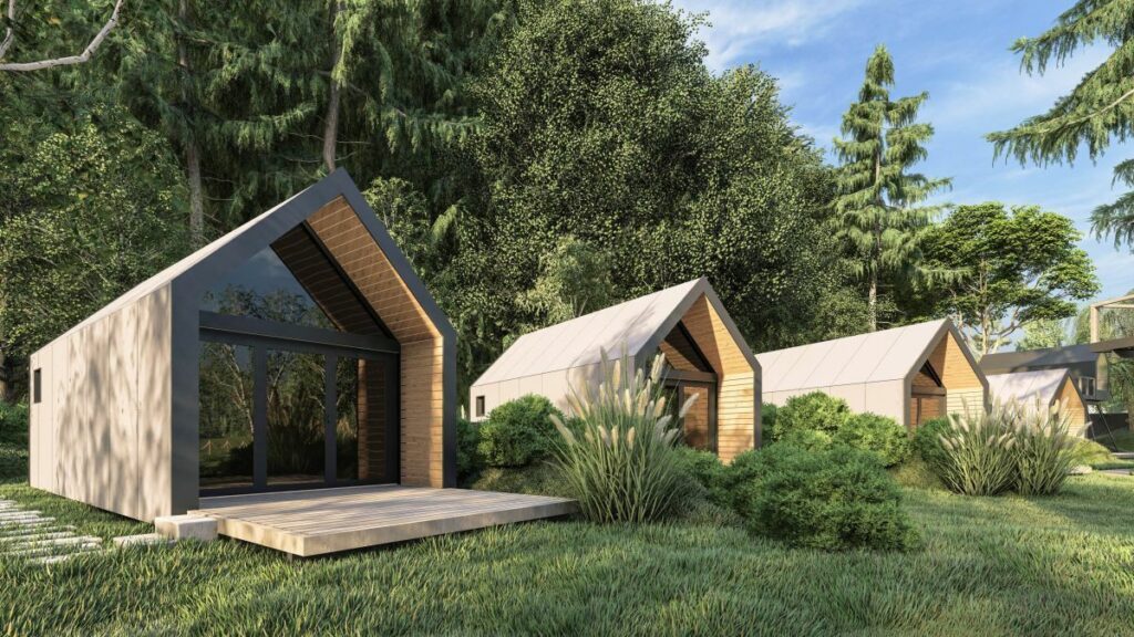 Эко-дома в лесу