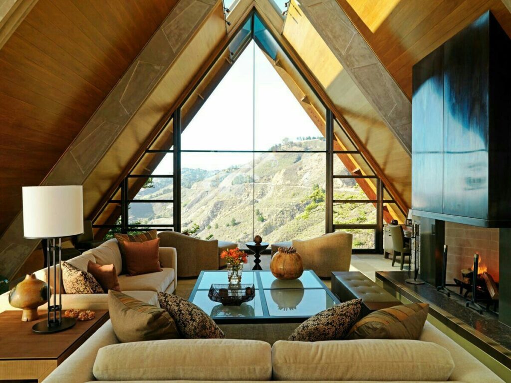 Планировка А-фрейм дома 