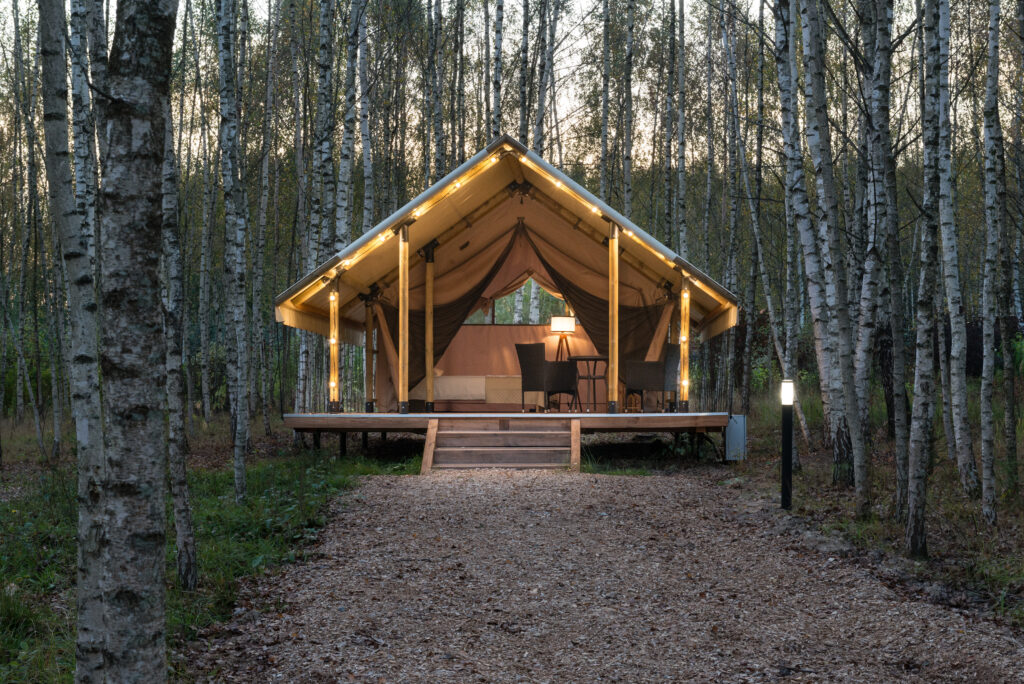 Сафари-тент в лесу