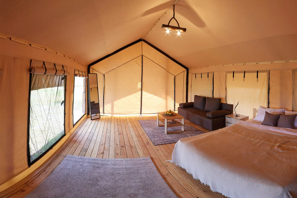 Планировка внутреннего пространства сафари-тента