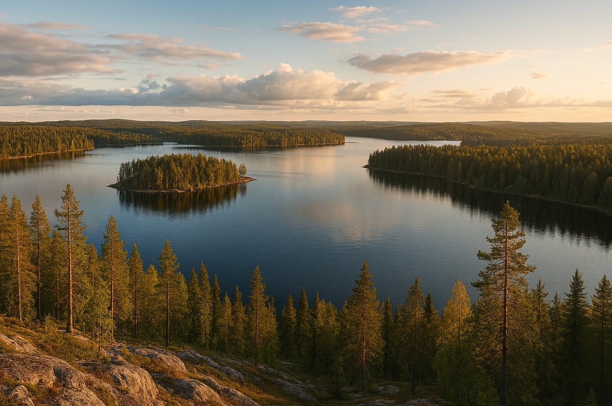 Карельские леса и озера
