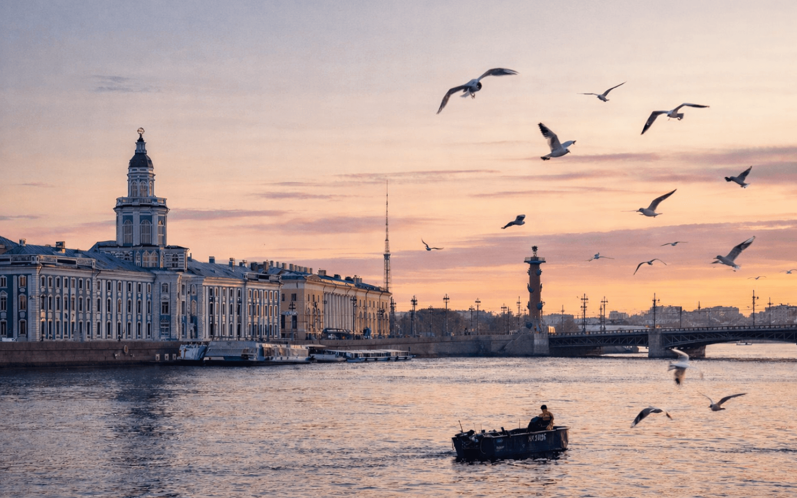 Санкт-Петербург вид на реку